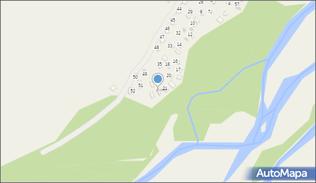 Dębno, Polna, 22, mapa Dębno