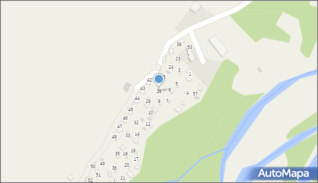 Dębno, Polna, 28, mapa Dębno