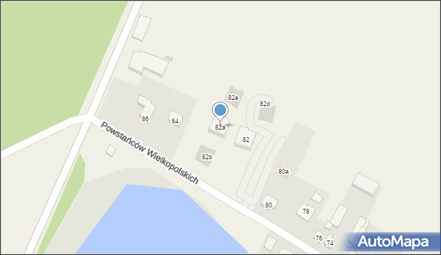 Dębno, Powstańców Wielkopolskich, 82a, mapa Dębno