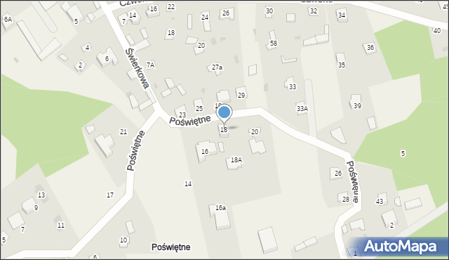 Długosiodło, Poświętne, 18, mapa Długosiodło