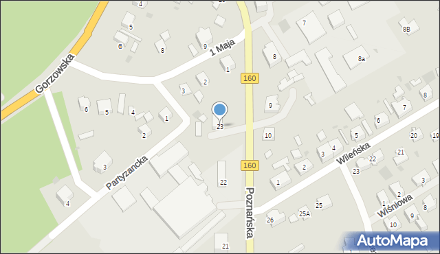 Dobiegniew, Poznańska, 23, mapa Dobiegniew