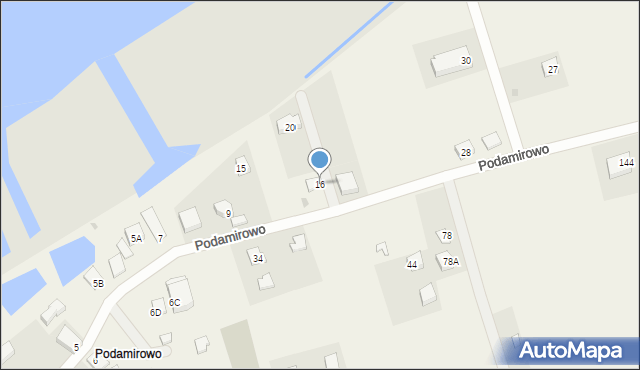 Dobiesławiec, Podamirowo, 16, mapa Dobiesławiec