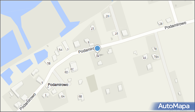 Dobiesławiec, Podamirowo, 34, mapa Dobiesławiec