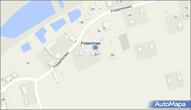 Dobiesławiec, Podamirowo, 6A, mapa Dobiesławiec