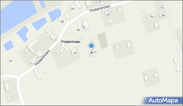 Dobiesławiec, Podamirowo, 6B, mapa Dobiesławiec