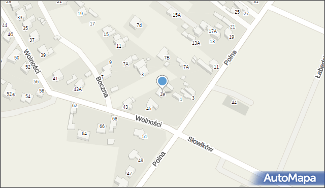 Dobieszowice, Polna, 1a, mapa Dobieszowice