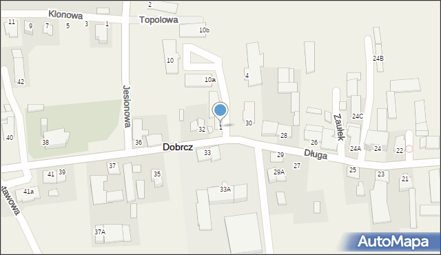 Dobrcz, Pocztowa, 1, mapa Dobrcz