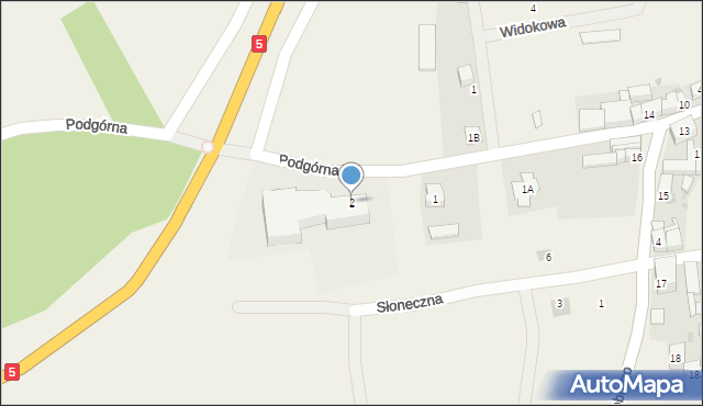 Dobromierz, Podgórna, 2, mapa Dobromierz