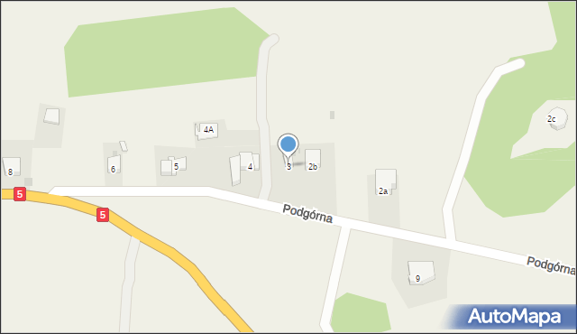 Dobromierz, Podgórna, 3, mapa Dobromierz