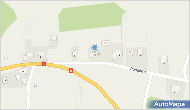 Dobromierz, Podgórna, 5, mapa Dobromierz