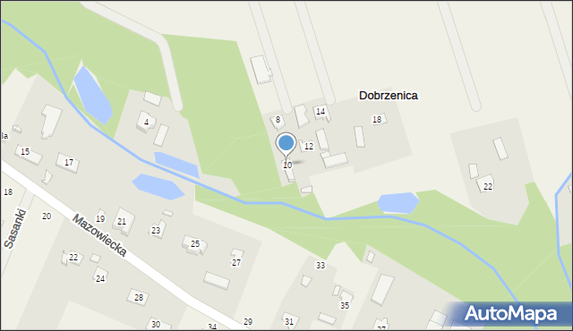 Dobrzenica, Poprzeczna, 10, mapa Dobrzenica