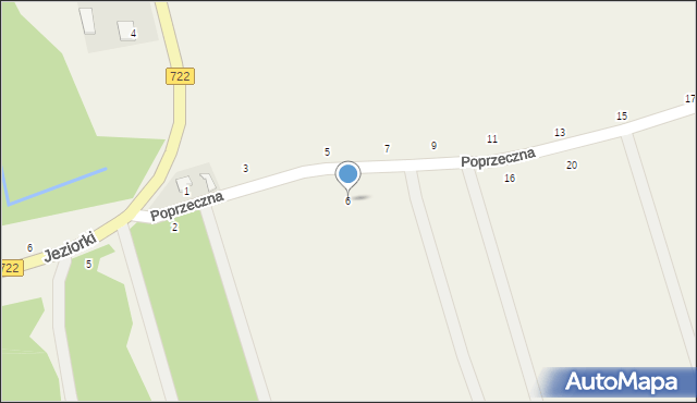 Dobrzenica, Poprzeczna, 6, mapa Dobrzenica