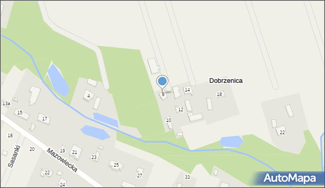 Dobrzenica, Poprzeczna, 8, mapa Dobrzenica