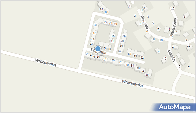 Dobrzykowice, Pogodna, 10, mapa Dobrzykowice