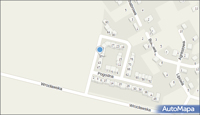 Dobrzykowice, Pogodna, 39, mapa Dobrzykowice