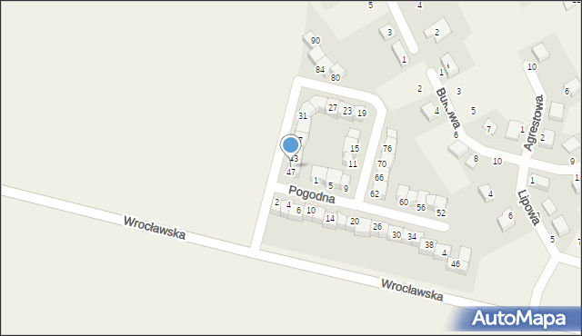 Dobrzykowice, Pogodna, 45, mapa Dobrzykowice