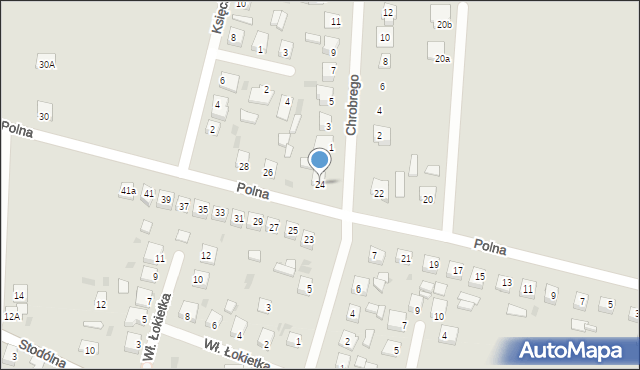 Dobrzyń nad Wisłą, Polna, 24, mapa Dobrzyń nad Wisłą