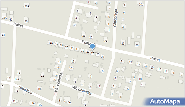 Dobrzyń nad Wisłą, Polna, 27, mapa Dobrzyń nad Wisłą