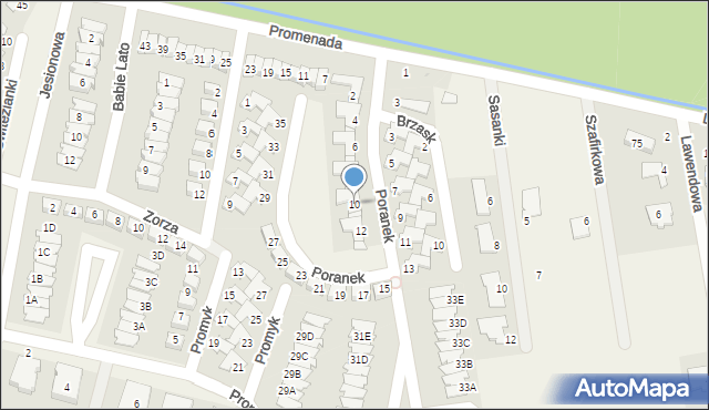 Dopiewiec, Poranek, 10, mapa Dopiewiec