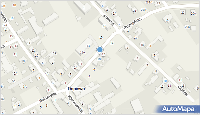 Dopiewo, Poznańska, 10A, mapa Dopiewo