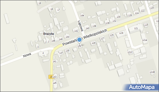 Drawsko, Powstańców Wielkopolskich, 131, mapa Drawsko