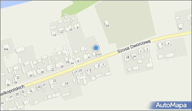 Drawsko, Powstańców Wielkopolskich, 2, mapa Drawsko