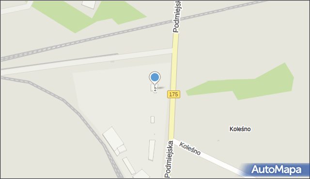 Drawsko Pomorskie, Podmiejska, 2, mapa Drawsko Pomorskie