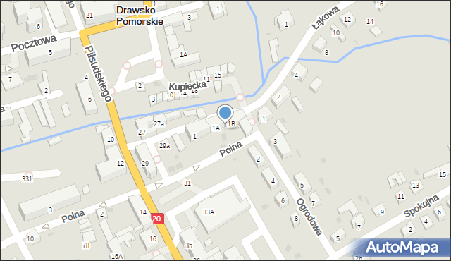 Drawsko Pomorskie, Polna, 18, mapa Drawsko Pomorskie