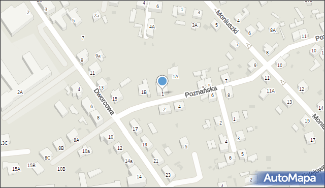 Drawsko Pomorskie, Poznańska, 1, mapa Drawsko Pomorskie