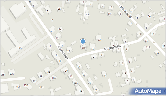 Drawsko Pomorskie, Poznańska, 1B, mapa Drawsko Pomorskie