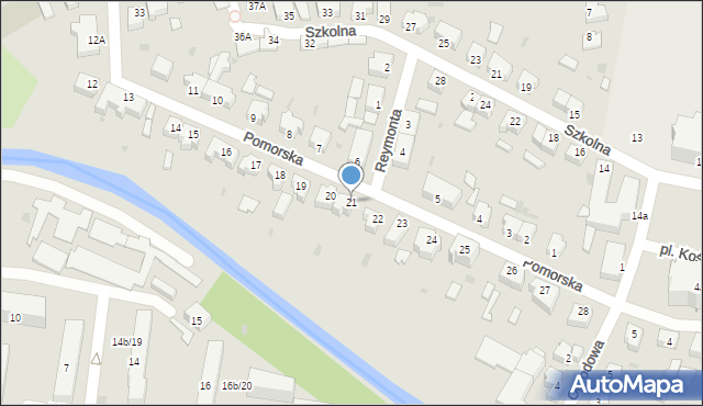 Drezdenko, Pomorska, 21, mapa Drezdenko