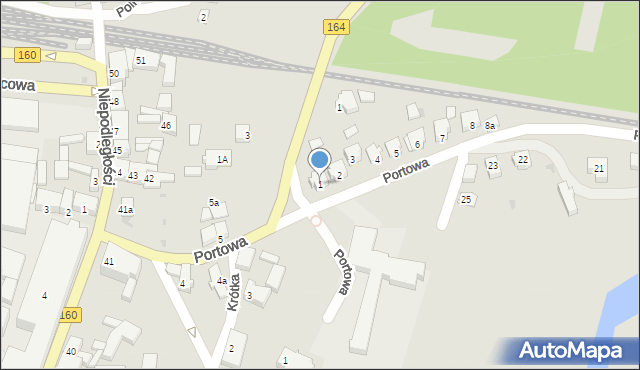 Drezdenko, Portowa, 1, mapa Drezdenko