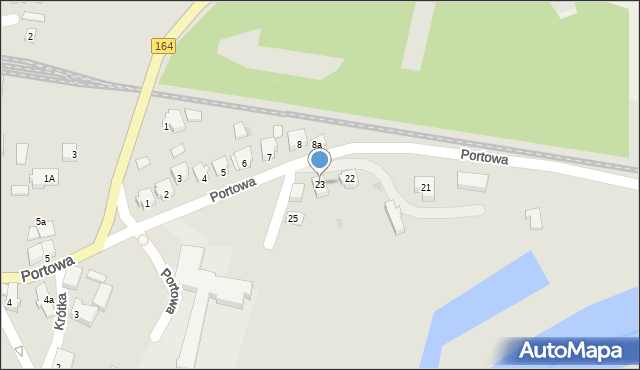 Drezdenko, Portowa, 23, mapa Drezdenko