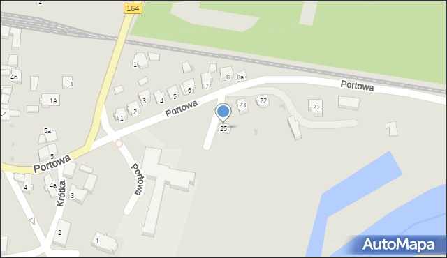 Drezdenko, Portowa, 25, mapa Drezdenko