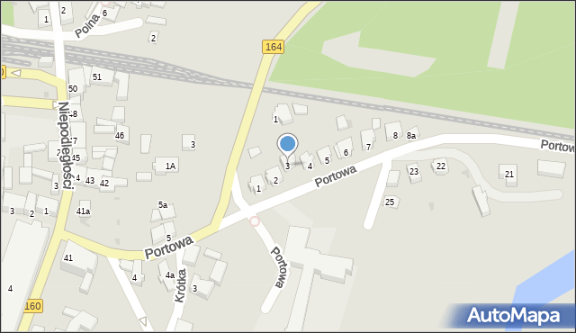 Drezdenko, Portowa, 3, mapa Drezdenko
