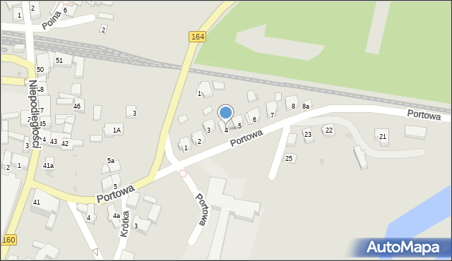 Drezdenko, Portowa, 4, mapa Drezdenko