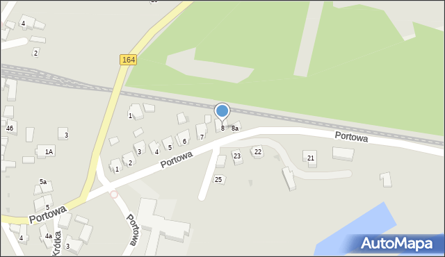 Drezdenko, Portowa, 8, mapa Drezdenko
