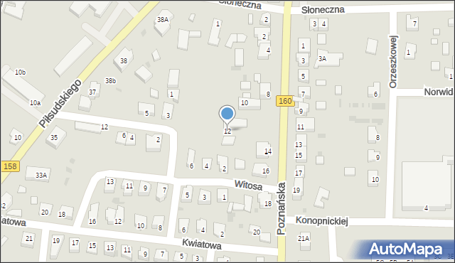 Drezdenko, Poznańska, 12, mapa Drezdenko