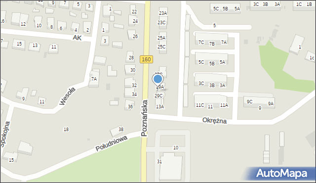 Drezdenko, Poznańska, 29B, mapa Drezdenko