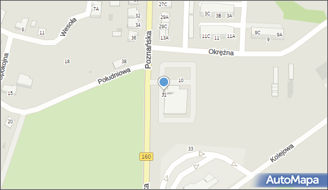 Drezdenko, Poznańska, 31, mapa Drezdenko