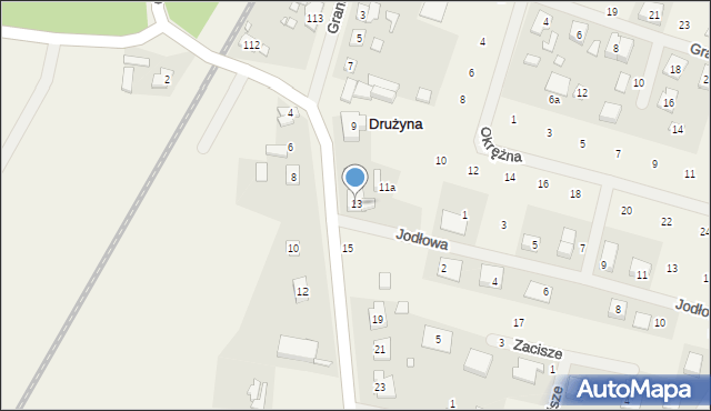 Drużyna, Powstańców Wielkopolskich, 13, mapa Drużyna