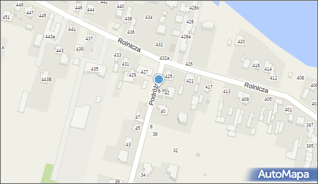 Dziekanów Polski, Podróżna, 6, mapa Dziekanów Polski