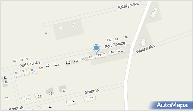 Dzierzążenko, Pod Gruszą, 128, mapa Dzierzążenko