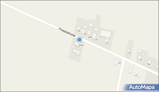 Dzimierz, Powstańców, 17, mapa Dzimierz