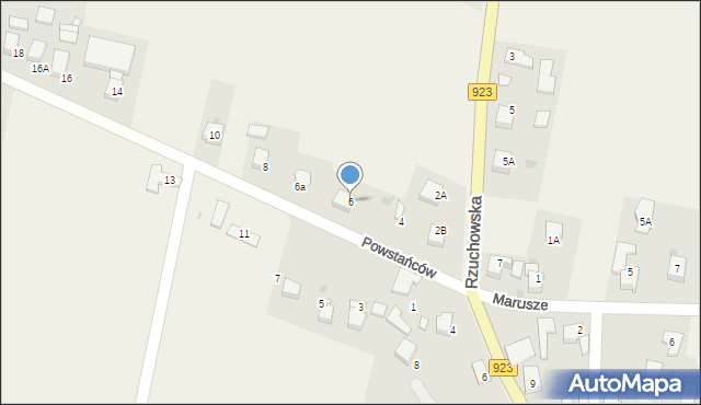 Dzimierz, Powstańców, 6, mapa Dzimierz