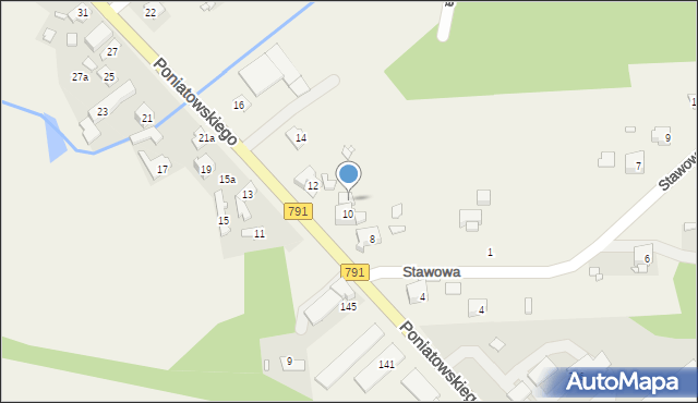 Fugasówka, Poniatowskiego, 12a, mapa Fugasówka