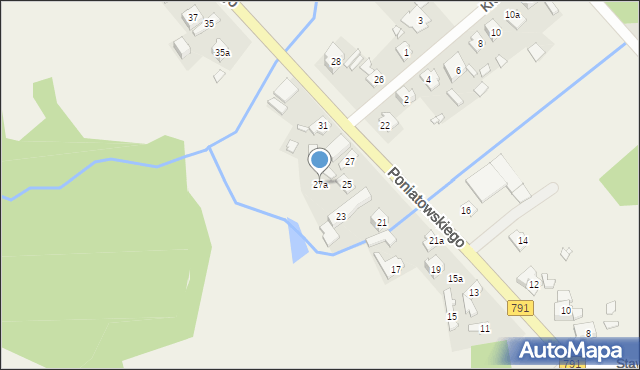 Fugasówka, Poniatowskiego, 27a, mapa Fugasówka