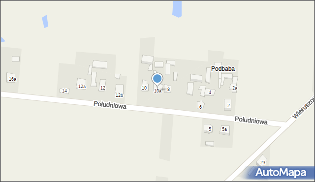 Galewice, Południowa, 10a, mapa Galewice