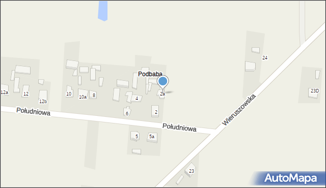 Galewice, Południowa, 2a, mapa Galewice