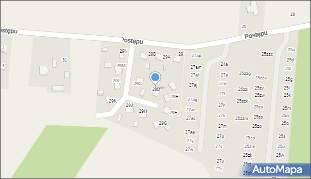 Garbatka, Postępu, 29D, mapa Garbatka